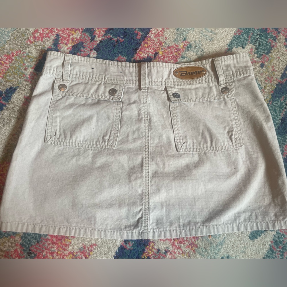 BONGO let it b. Y2K Vintage Mini Cargo Skirt Low Waist